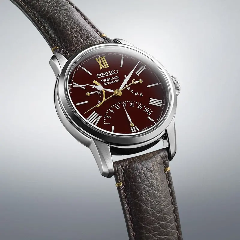 Seiko Presage Limited Edition Brown Leather Strap Men Watch Spb395j1 2