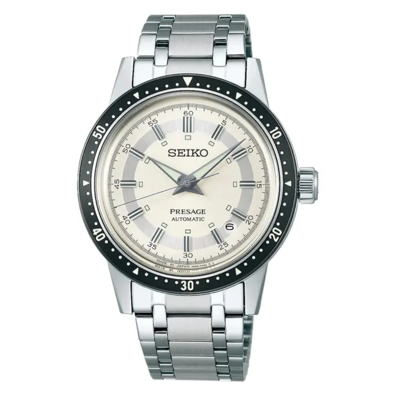 Seiko Presage Silver Stainless Steel Strap Men Watch Srpk61k1 1