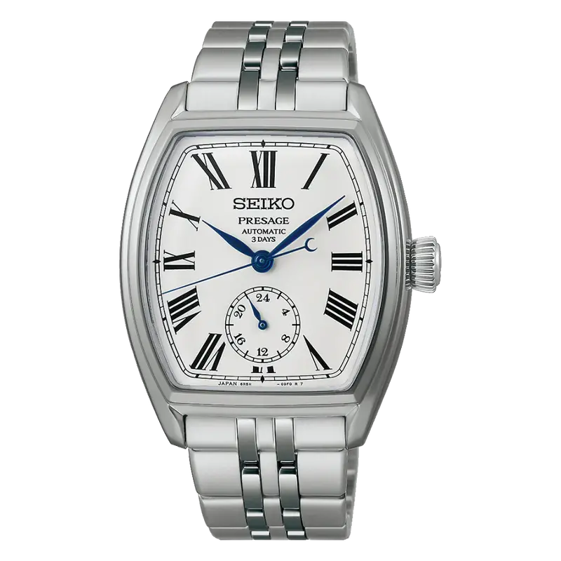 Seiko Presage Silver Stainless Steel Strap Men's Watch - Dual Time | Spb537j1 1