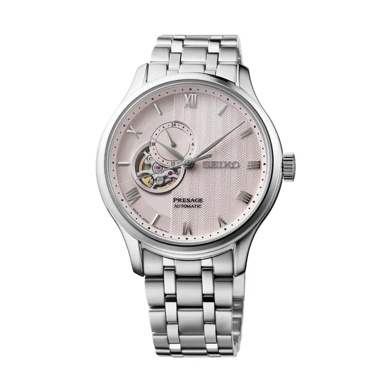 Seiko Presage Silver Stainless Steel Strap Unisex Watch Ssa465j1 1
