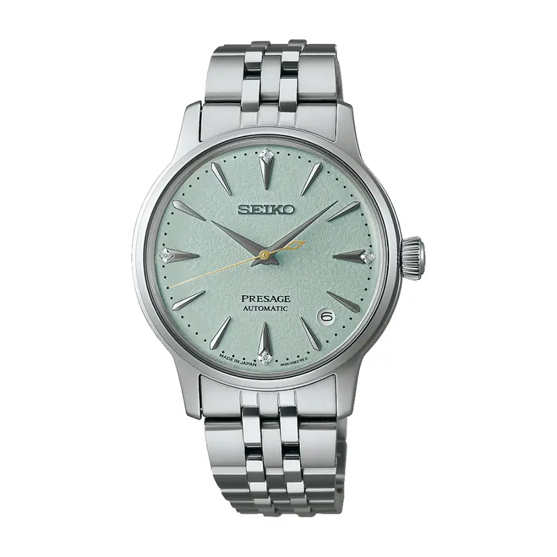 Seiko Presage Silver Stainless Steel Strap Women Watch Srpl63j1 1