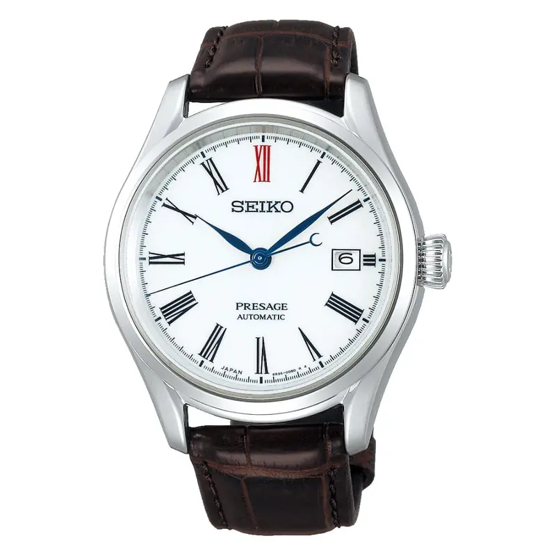 Seiko Presage Spb095j1p White Dial Brown Leather Men's Watch 1