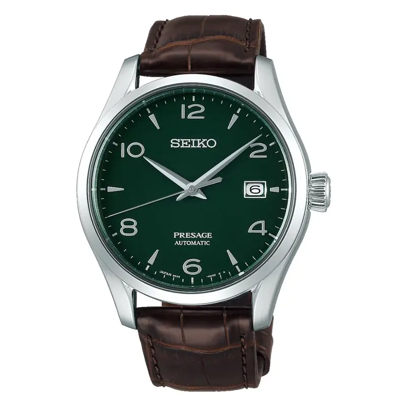 Seiko Presage Spb111j1p Green Dial Brown Leather Men's Watch 1