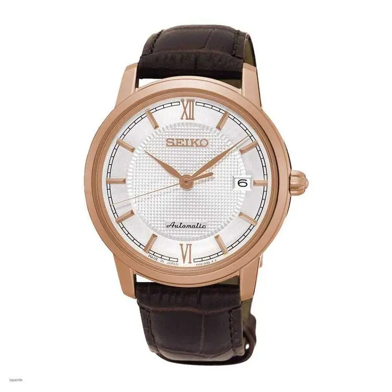 Seiko Presage Srpa16j1 Automatic Men's Brown Leather Strap Watch 1