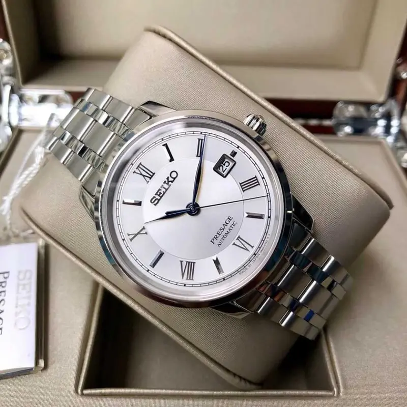 Seiko Presage Srpc05j1 Automatic Stainless Steel Men's Silver Watch 2