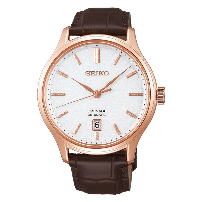 Seiko Presage Srpd42j1p Brown Leather Men's Watch 1