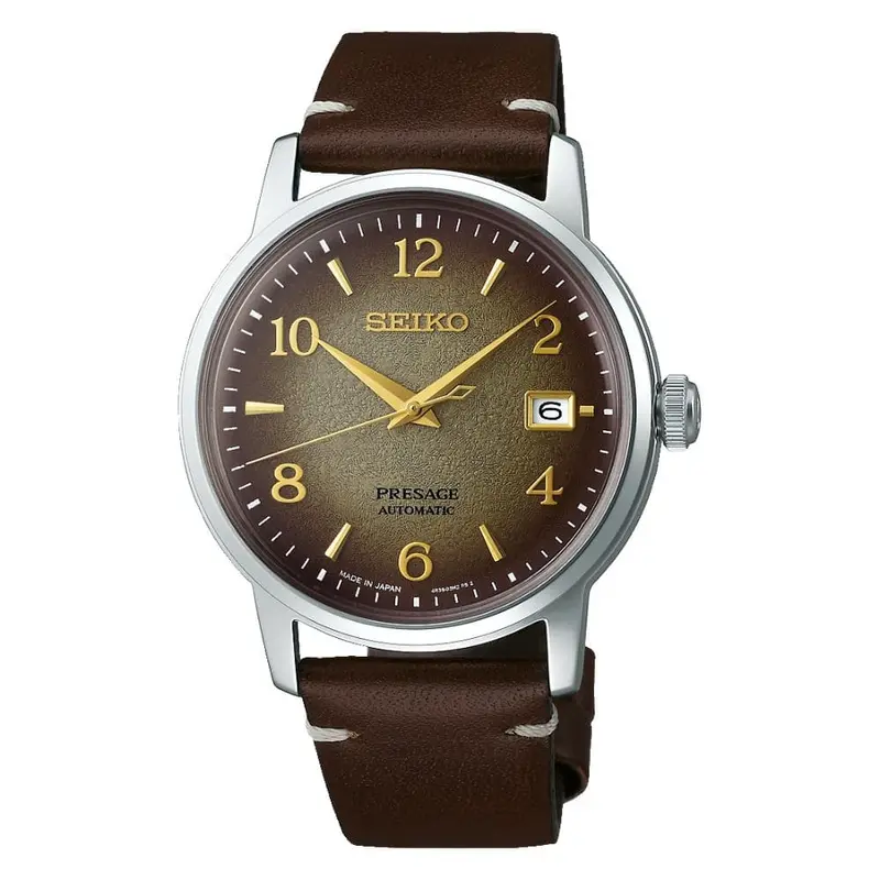 Seiko Presage Srpf43j1 Brown Leather Men's Watch 1