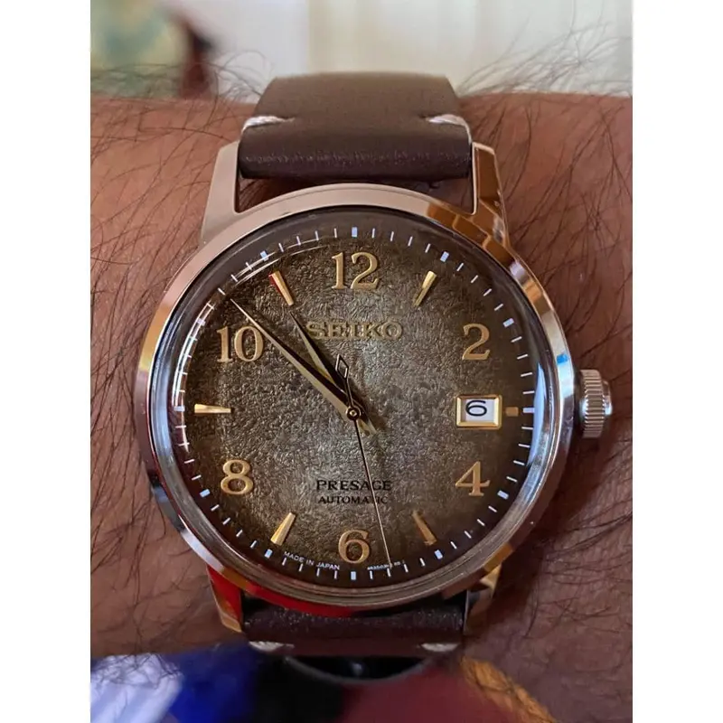 Seiko Presage Srpf43j1 Brown Leather Men's Watch 2