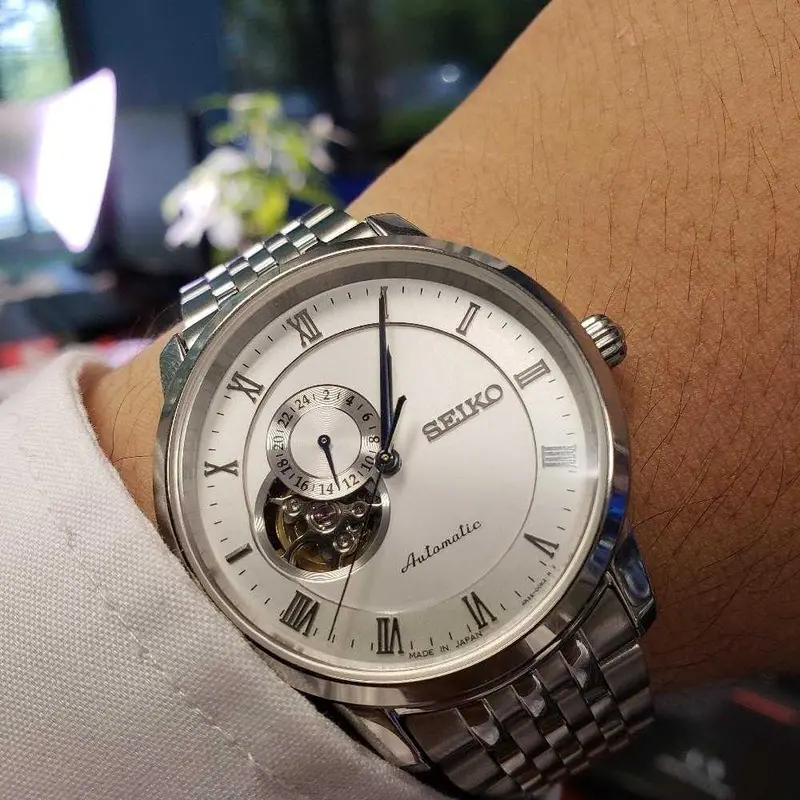 Seiko Presage Ssa267j1 Automatic Stainless Steel Men's Silver Watch 2
