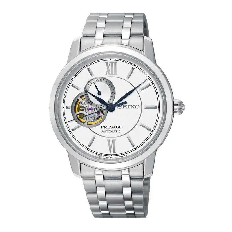 Seiko Presage Ssa365j1 Automatic Stainless Steel Men's Silver Watch 1