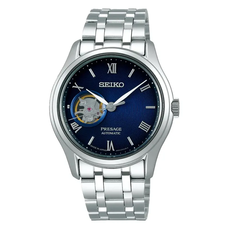 Seiko Presage Ssa411j1 Blue Dial Stainless Steel Men's Watch 1