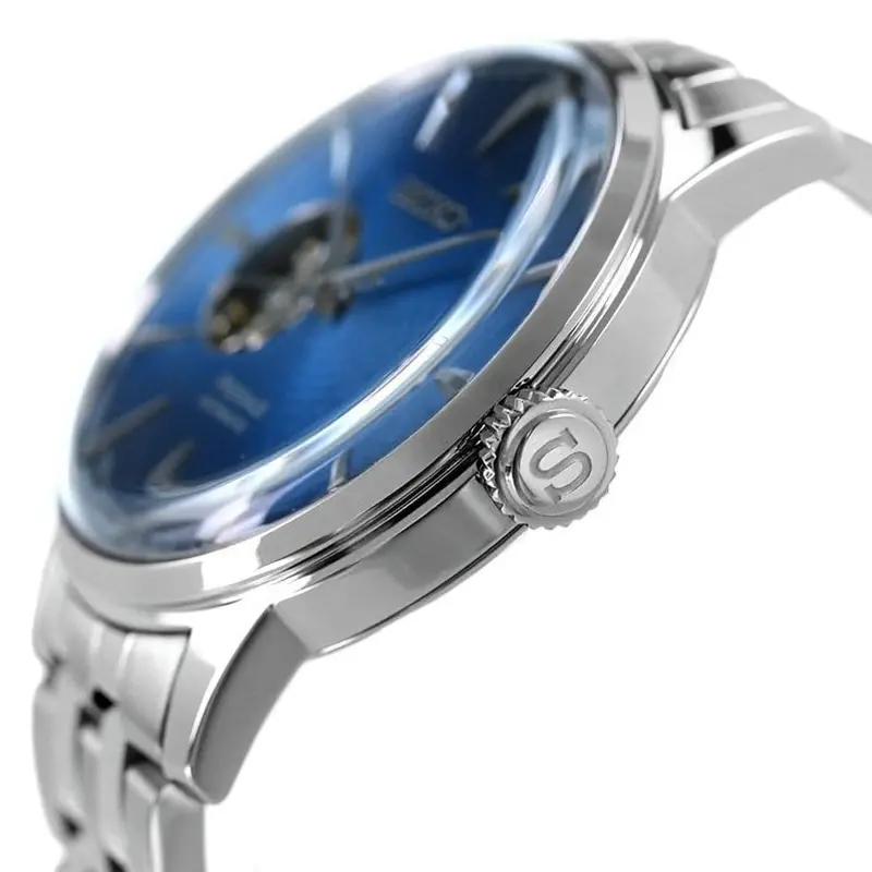 Seiko Presage Ssa439j1 Blue Dial Stainless Steel Women's Watch 2