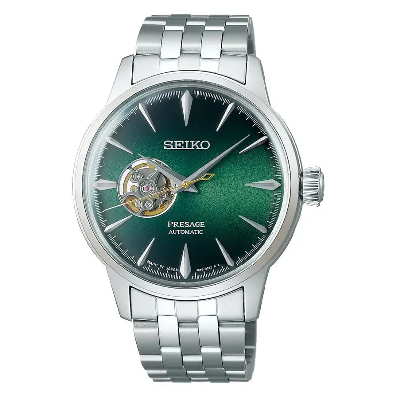 Seiko Presage Ssa441j1 Green Dial Silver Stainless Steel Men's Watch 1