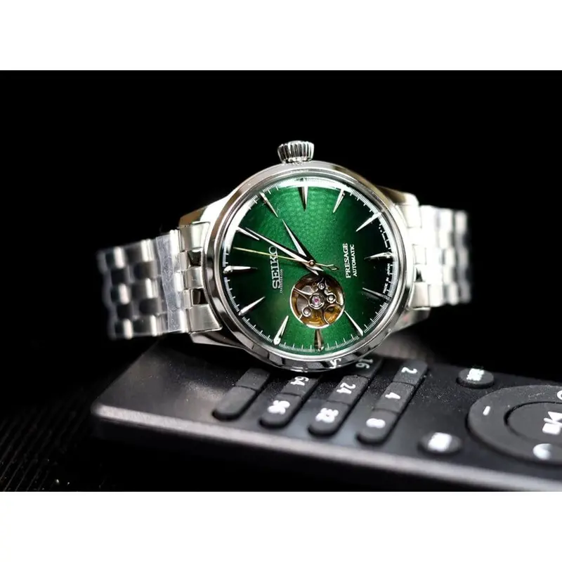 Seiko Presage Ssa441j1 Green Dial Silver Stainless Steel Men's Watch 2