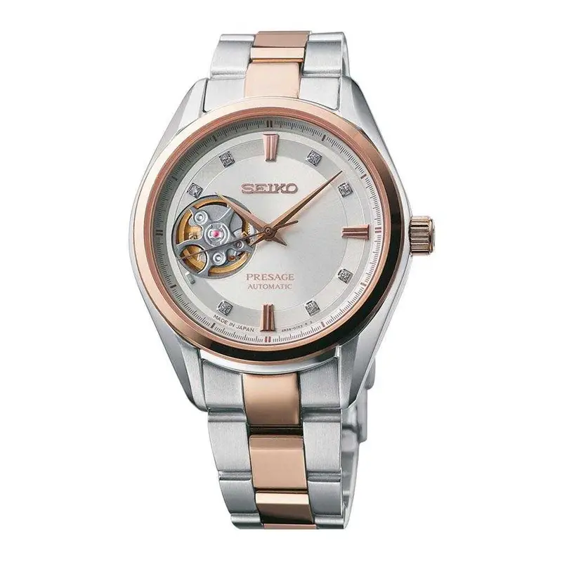 Seiko Presage Ssa810j1 Automatic Stainless Steel Women's Two Tone Watch 1