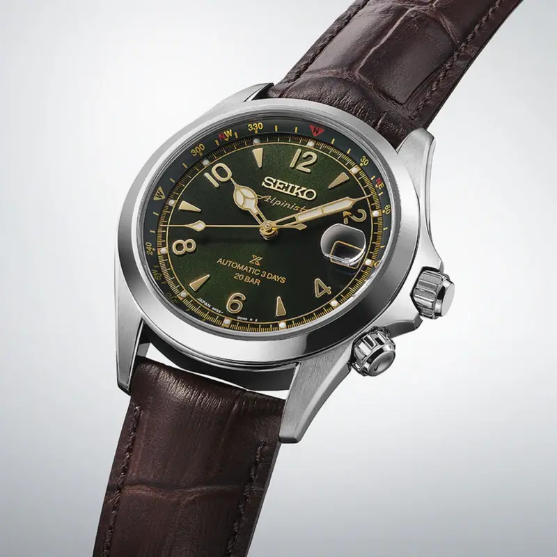 Seiko Prospex Alpinist Leather Strap Men Watch Spb507j1 2