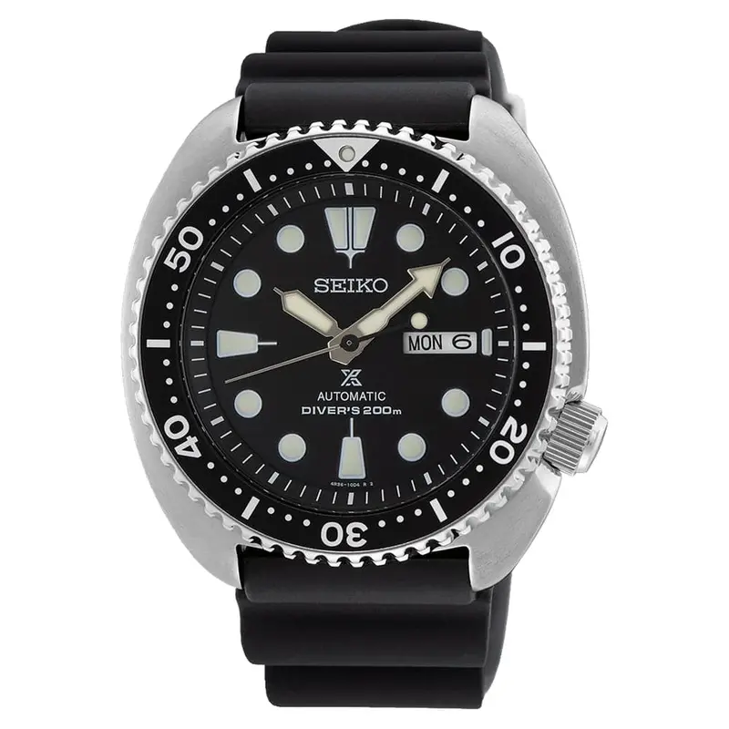 Seiko Prospex Black Dial Silicone Strap Men Watch Srpe93k1p 1