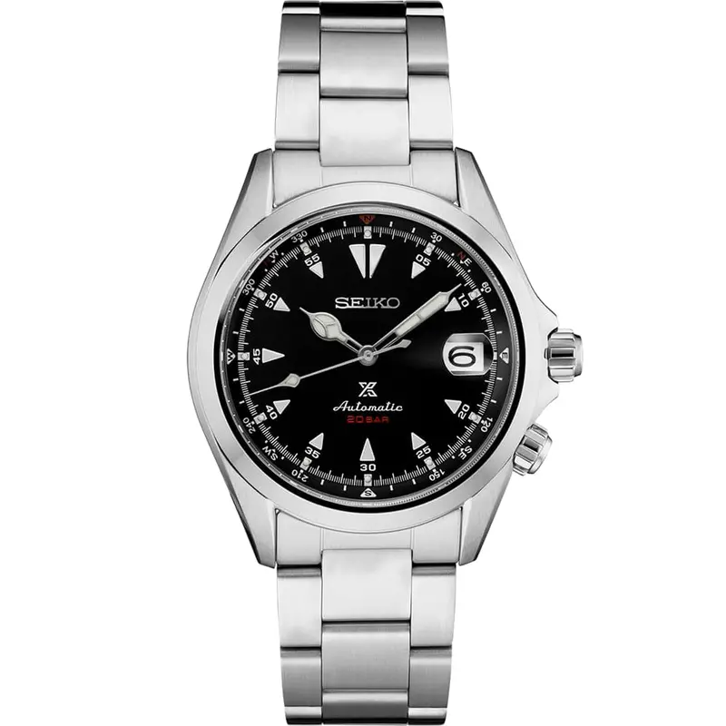 Seiko Prospex Black Dial Silver Stainless Steel Strap Men Watch Spb117j1p 1