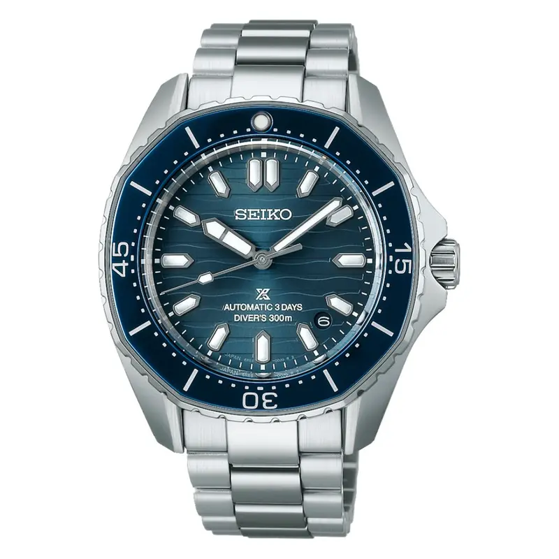 Seiko Prospex Blue Dial Silver Stainless Unisex Watch Spb483j1 1