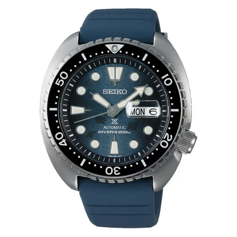 Seiko Prospex Blue Silicone Strap Men Watch Srpf77k1p 1