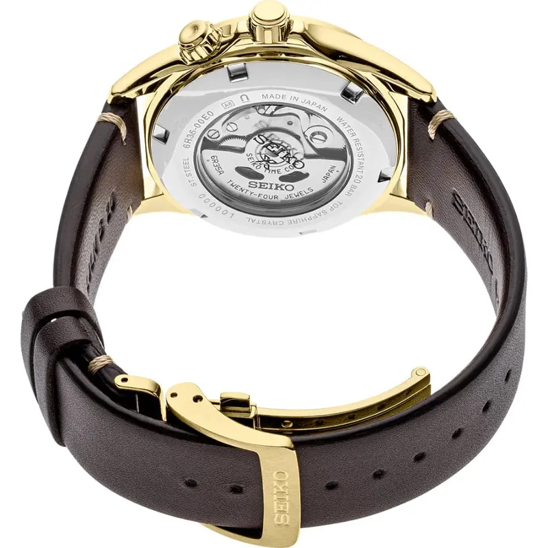 Seiko Prospex Brown Leather Strap Men Watch Spb210j1p 2