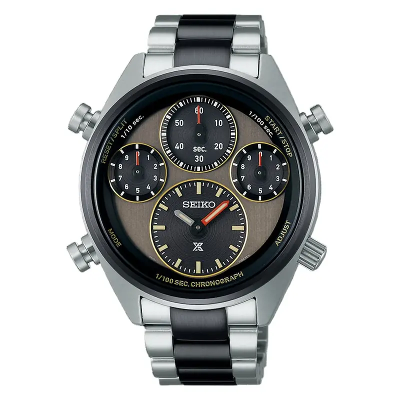 Seiko Prospex Chronograph Silver Stainless Steel Strap Men Watch Sfj005p1 1