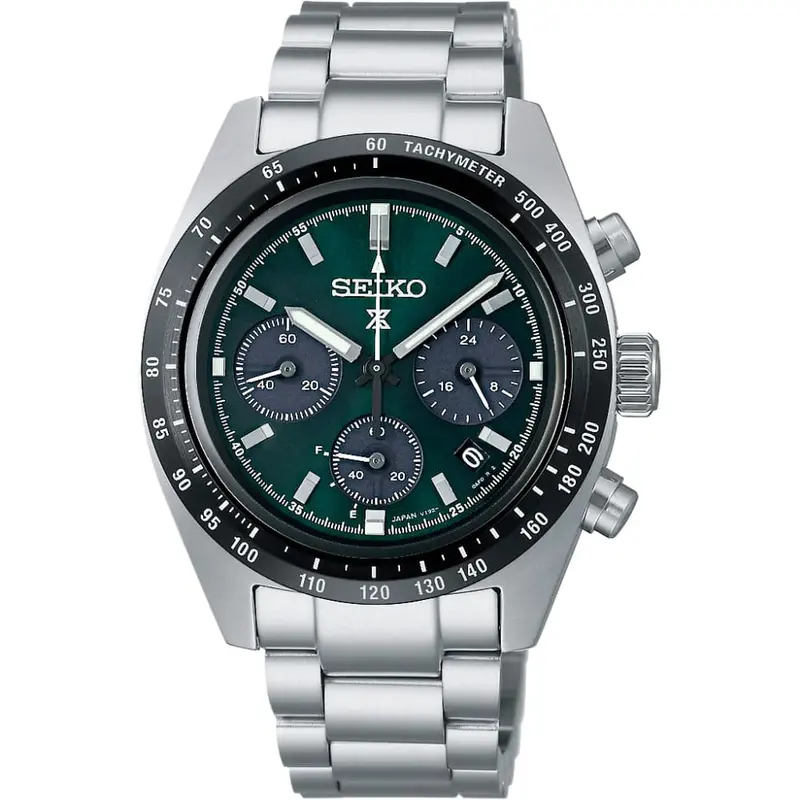 Seiko Prospex Chronograph Silver Stainless Steel Strap Men Watch Ssc933p1 1