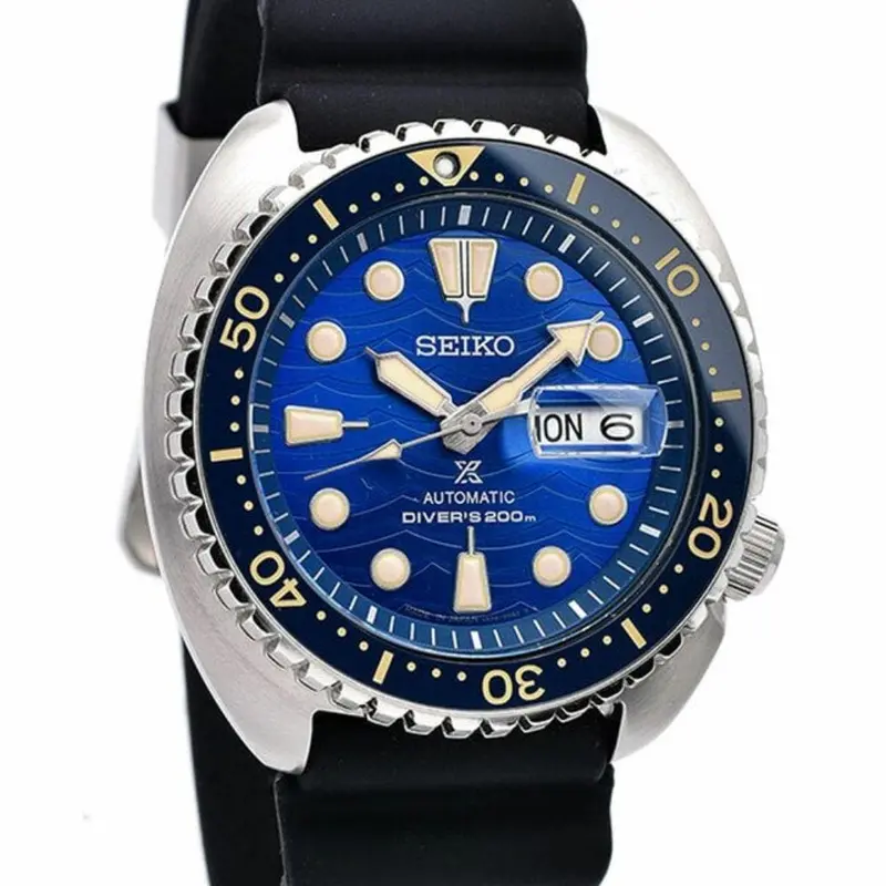 Seiko Prospex Diver Turtle Srpe07j1p Black Silicone Men's Watch 1