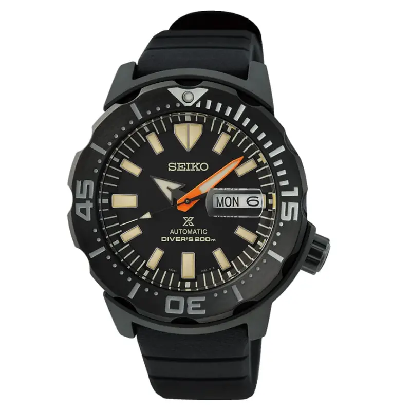 Seiko Prospex Diver's Srph13k1 Black Silicone Men's Watch 1