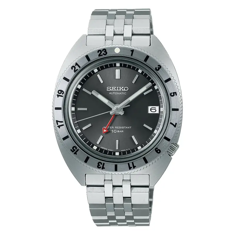 Seiko Prospex Gmt Land Silver Stainless Steel Strap Men Watch Spb411j1 1