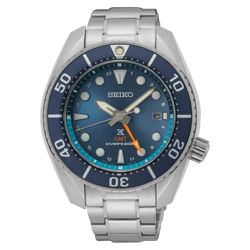 Seiko Prospex Gmt Silver Stainless Steel Strap Men Watch Sfk001j1 1