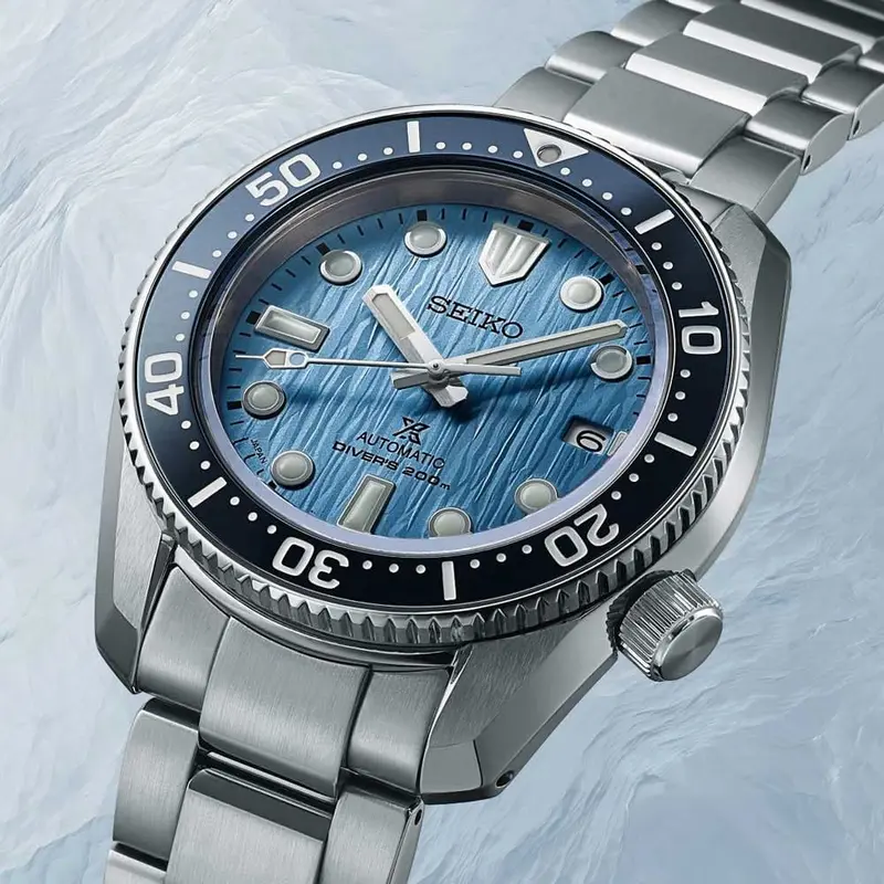Seiko Prospex Light Blue Dial Silver Stainless Steel Strap Men Watch Spb299j1p 2