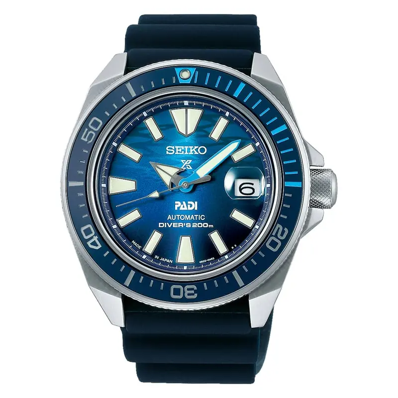 Seiko Prospex Sea Blue Dial & Silicone Strap Men Watch Srpj93j1p 1
