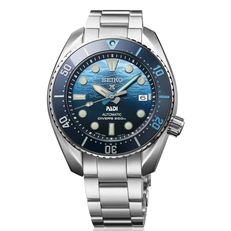 Seiko Prospex Sea Blue Dial Silver Stainless Steel Strap Men Watch Spb375j1 2