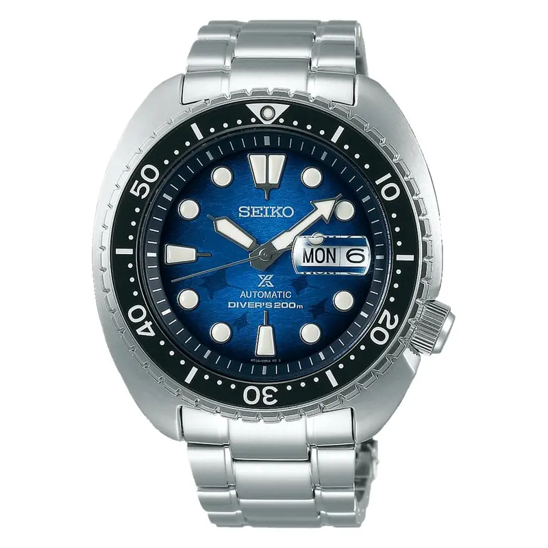Seiko Prospex Sea Blue Dial Silver Stainless Steel Strap Men Watch Srpe39k1p 1
