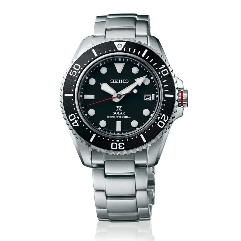 Seiko Prospex Sne589p1 Compact Solar Sapphire Black Dial Diver's Men's Watch 2