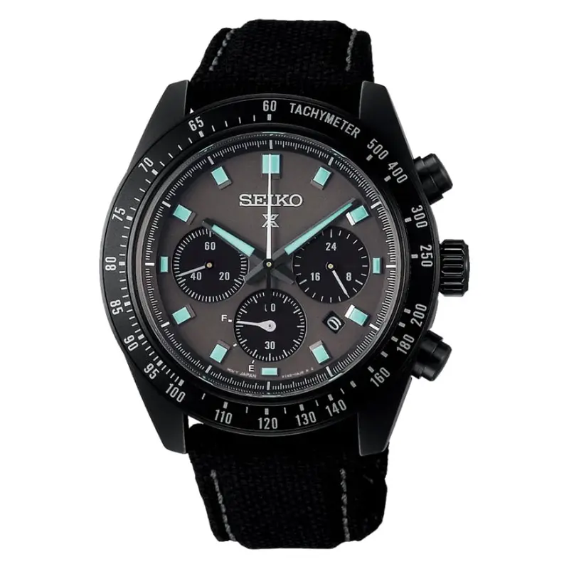 Seiko Prospex Speedtimer Black Nylon Strap Men Watch Ssc923p1 1