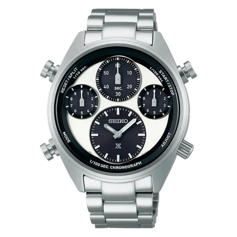 Seiko Prospex Speedtimer Silver Stainless Steel Strap Men Watch Sfj001p1 1
