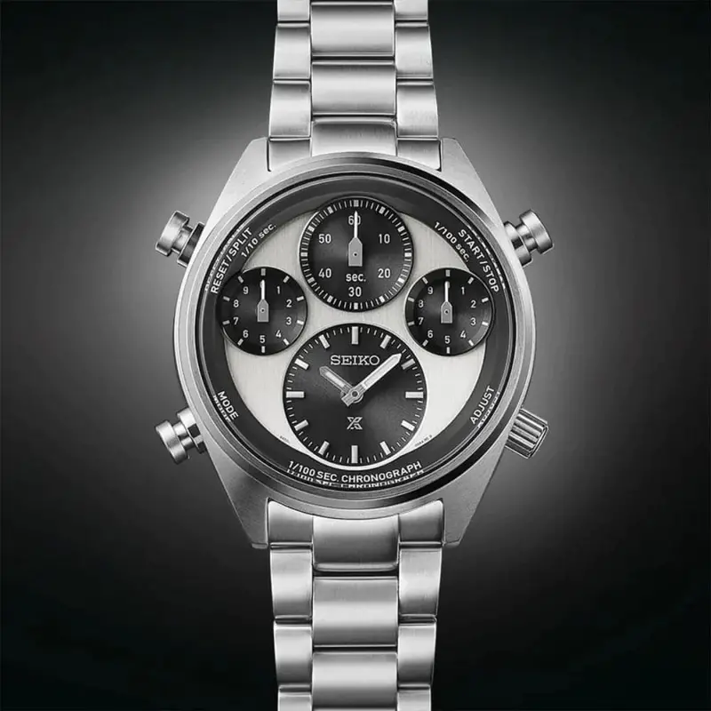 Seiko Prospex Speedtimer Silver Stainless Steel Strap Men Watch Sfj001p1 2