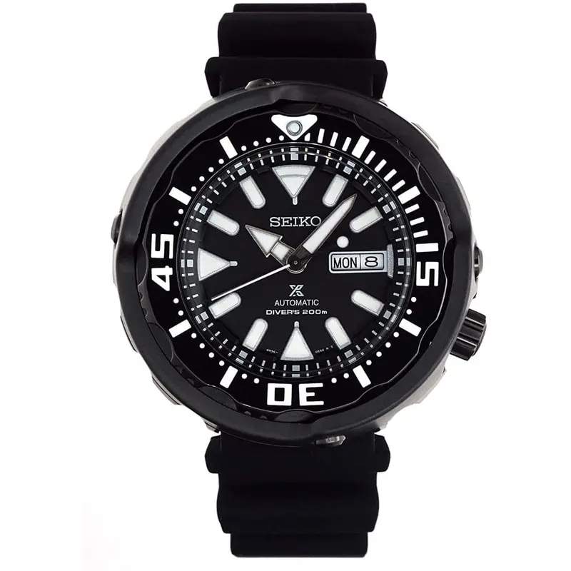 Seiko Prospex Srpa81k1 Automatic Men's Black Rubber Strap Watch 1