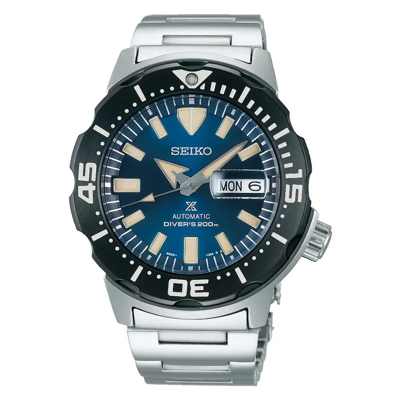 Seiko Prospex Srpd25k1 Blue Dial With Silver Stainless Steel Men's Watch 1