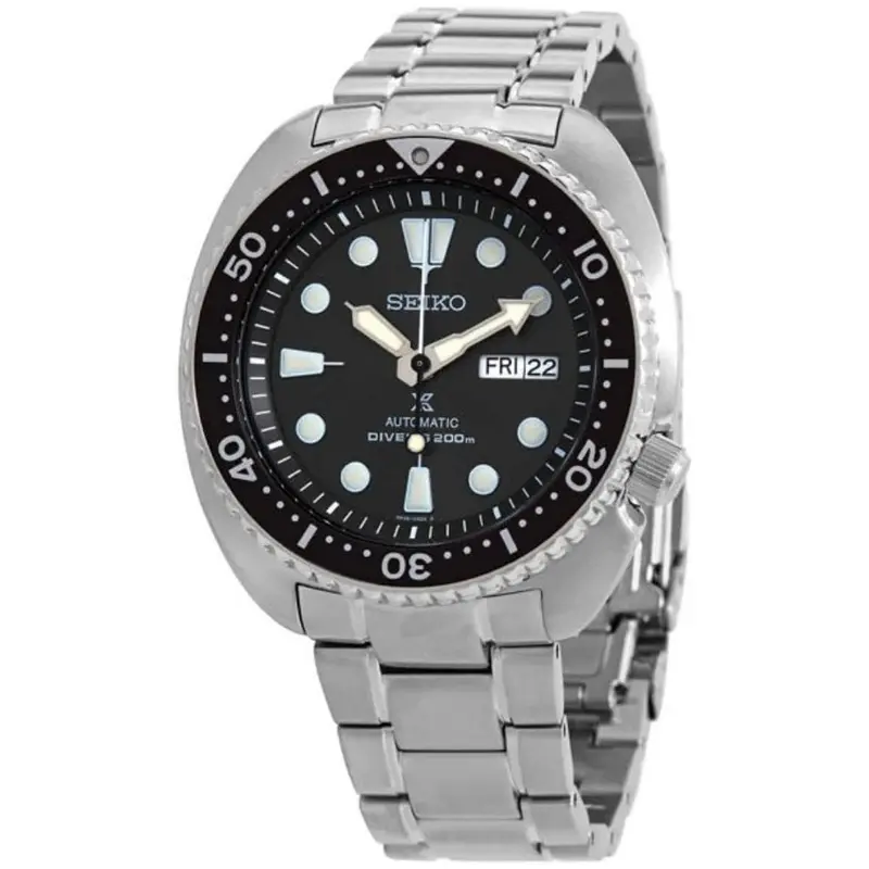 Seiko Prospex Srpf13k1 Black Dial With Stainless Steel Men's Watch 1