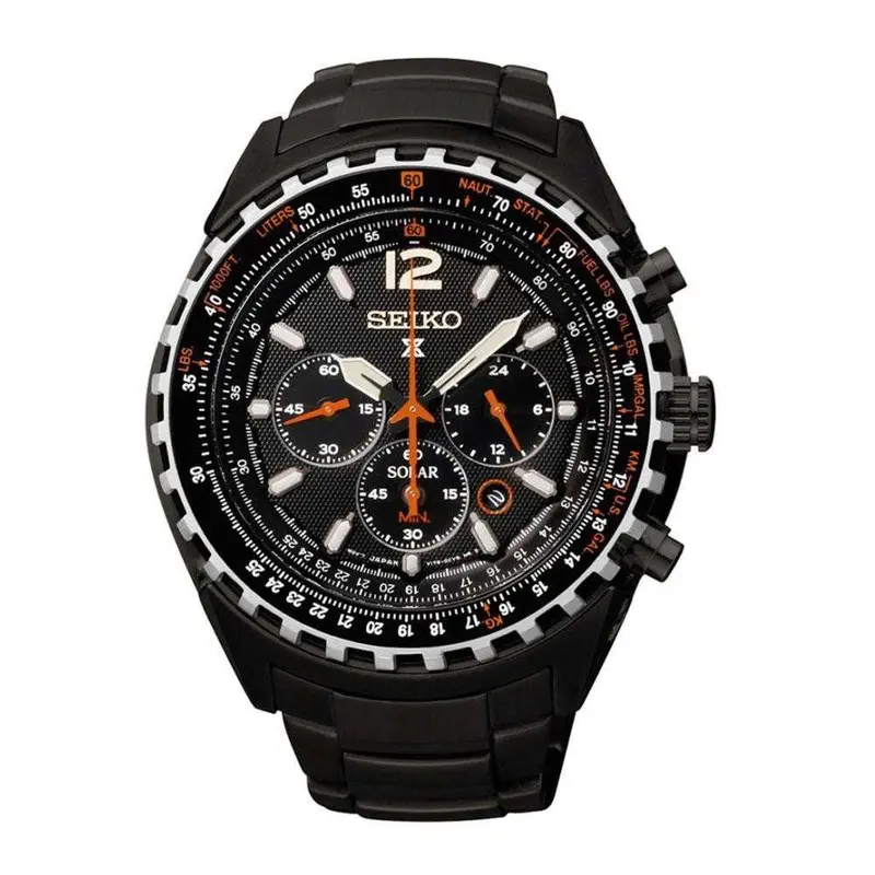 Seiko Prospex Ssc263p1 Solar Chronograph Stainless Steel Men's Black Watch 1
