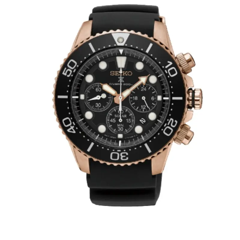 Seiko Prospex Ssc786p1 Black Silicone Strap Men's Watch 1