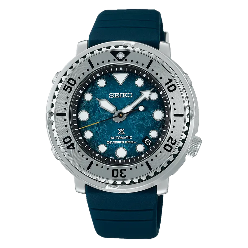 Seiko Prospex Tuna Blue Silicone Strap Men Watch Srph77k1p 1