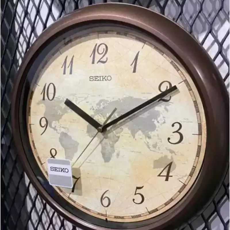 Seiko Qha006zl Brown Round Wall Clock 2