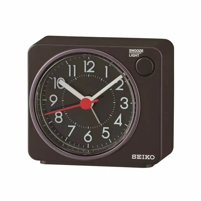 Seiko Qhe100kn Classis Rectangular Alarm Clock 1