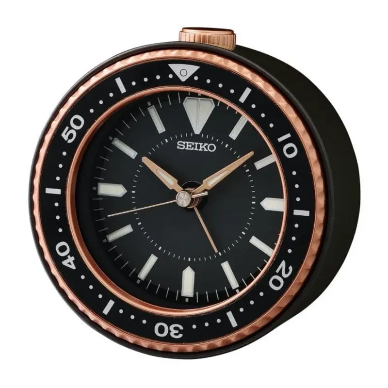 Seiko Qhe184tl Round Alarm Clock 1