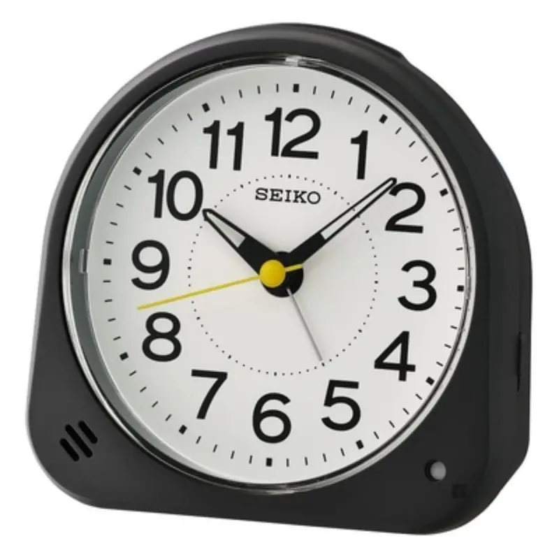 Seiko Qhe188k White Dial Alarm Clock 1