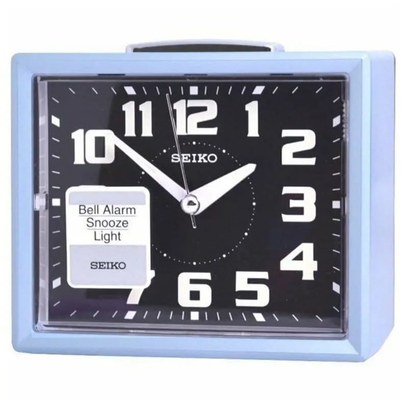 Seiko Qhk024l Black Dial Table Clock 1